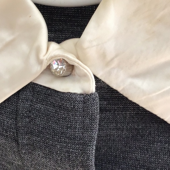 Vintage wool dress crystal buttons - Picture 3 of 6